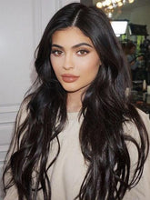Natural Black Long Wavy 360 Real Natural Glueless Human Hair Wigs for Caucasian Women-Everyday Wigs